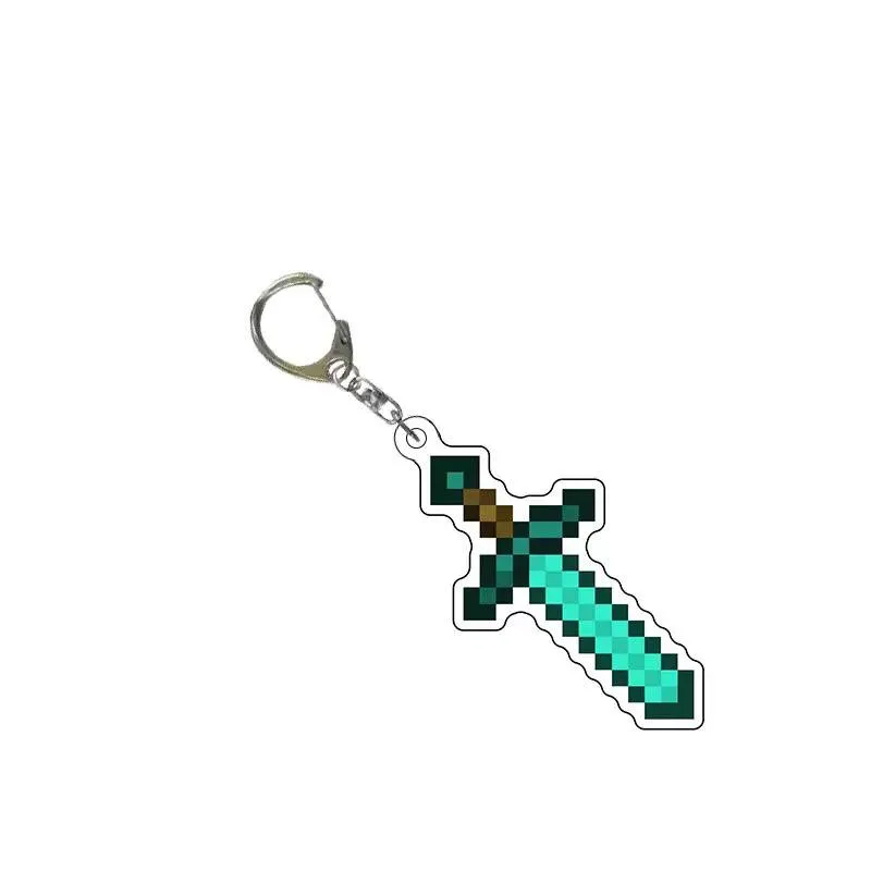 Diamond sword keychain
